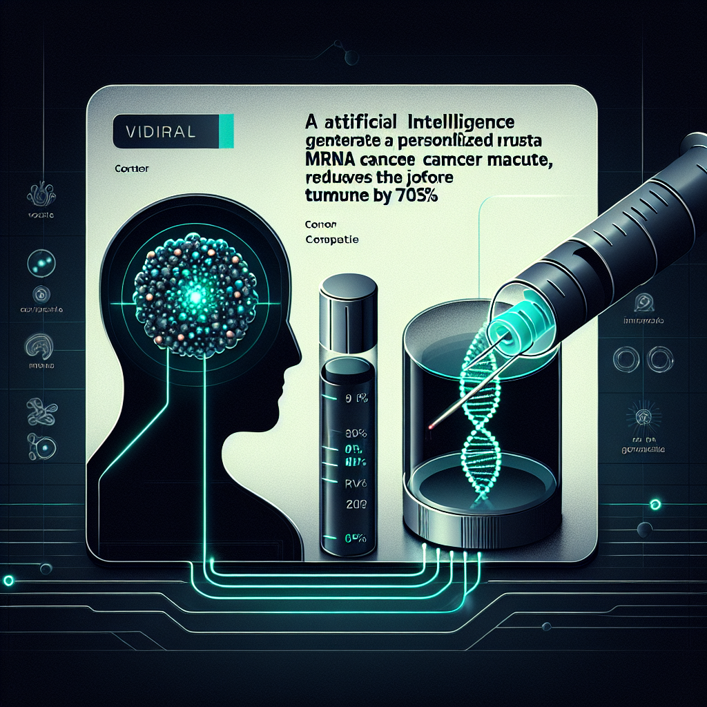 IA Cria Vacina Personalizada de mRNA Contra Câncer em Apenas 2 Meses e Reduz Tumor em 75%