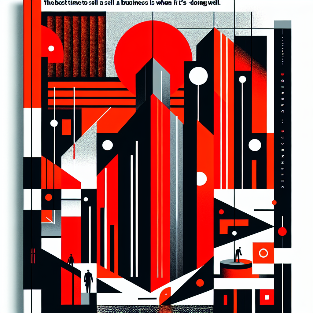 Opinião: o melhor momento para vender uma empresa é quando ela vai bem