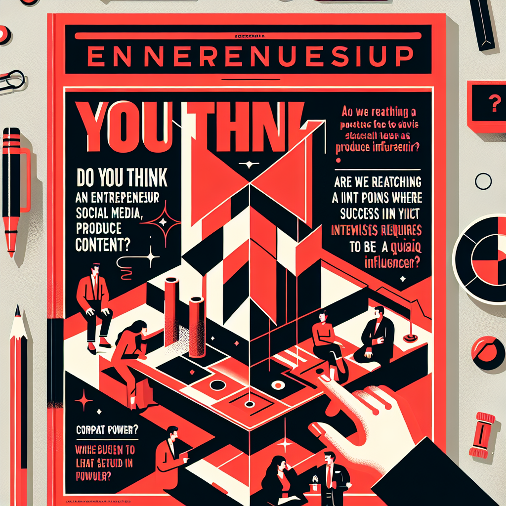 Na opinião de vocês um empreendedor precisa ter as redes sociais ativas e produzir conteúdo? Estamos chegando num ponto onde pra ter sucesso no empreendedorismo você precisa ser um pseudo influencer?