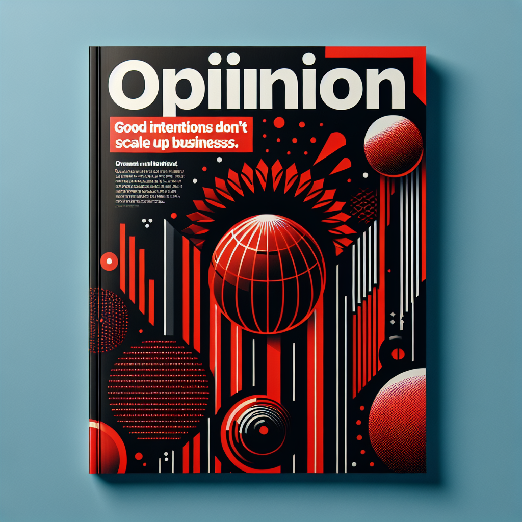 Opinião: boas intenções não escalam negócios