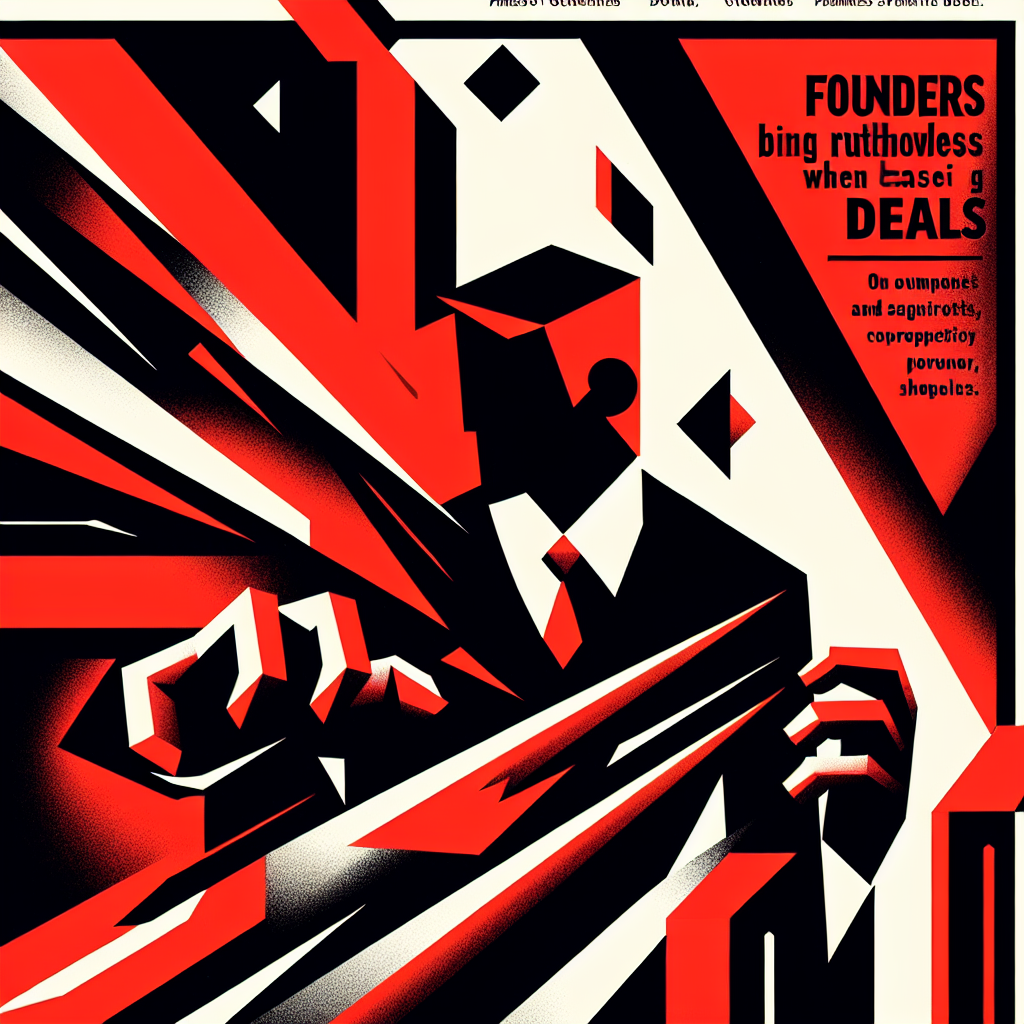 Founders Need to Be Ruthless When Chasing Deals