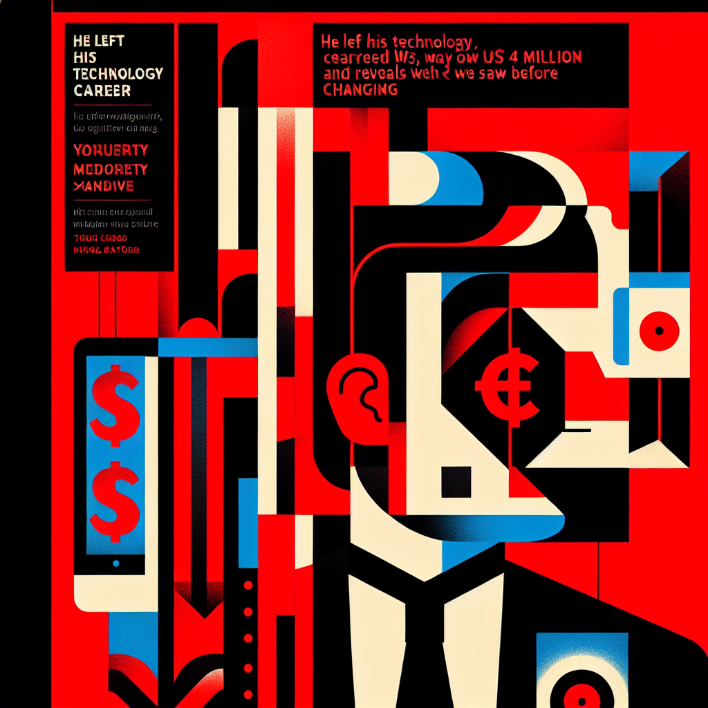 Ele deixou a carreira em tecnologia, faturou US$ 4 milhões e revela o que viu antes de mudar