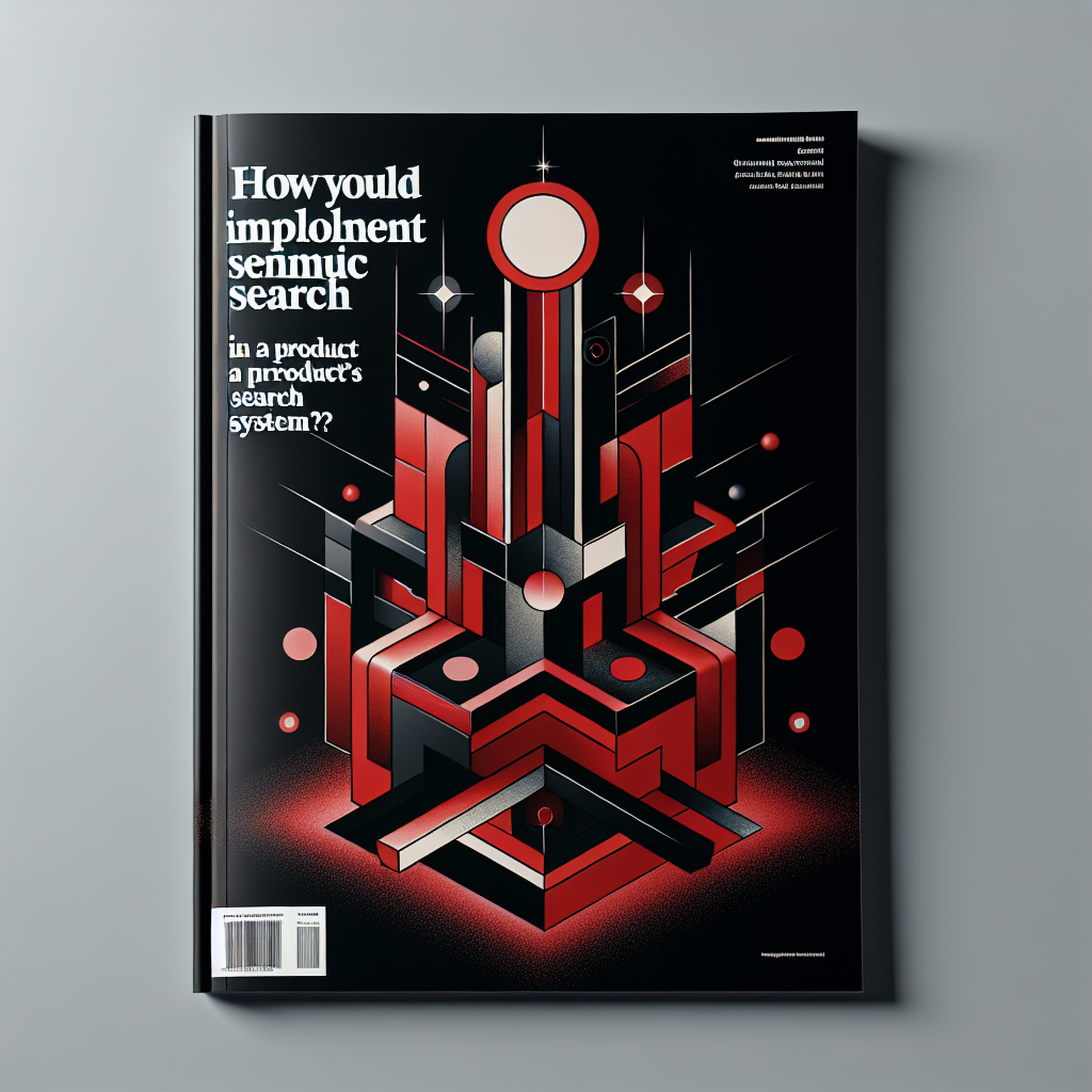 Como vocês implementariam uma busca semantica no sistema de pesquisa de um produto ?