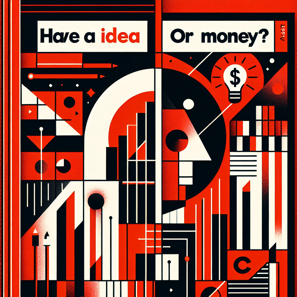 Ter uma ideia ou ter dinheiro?