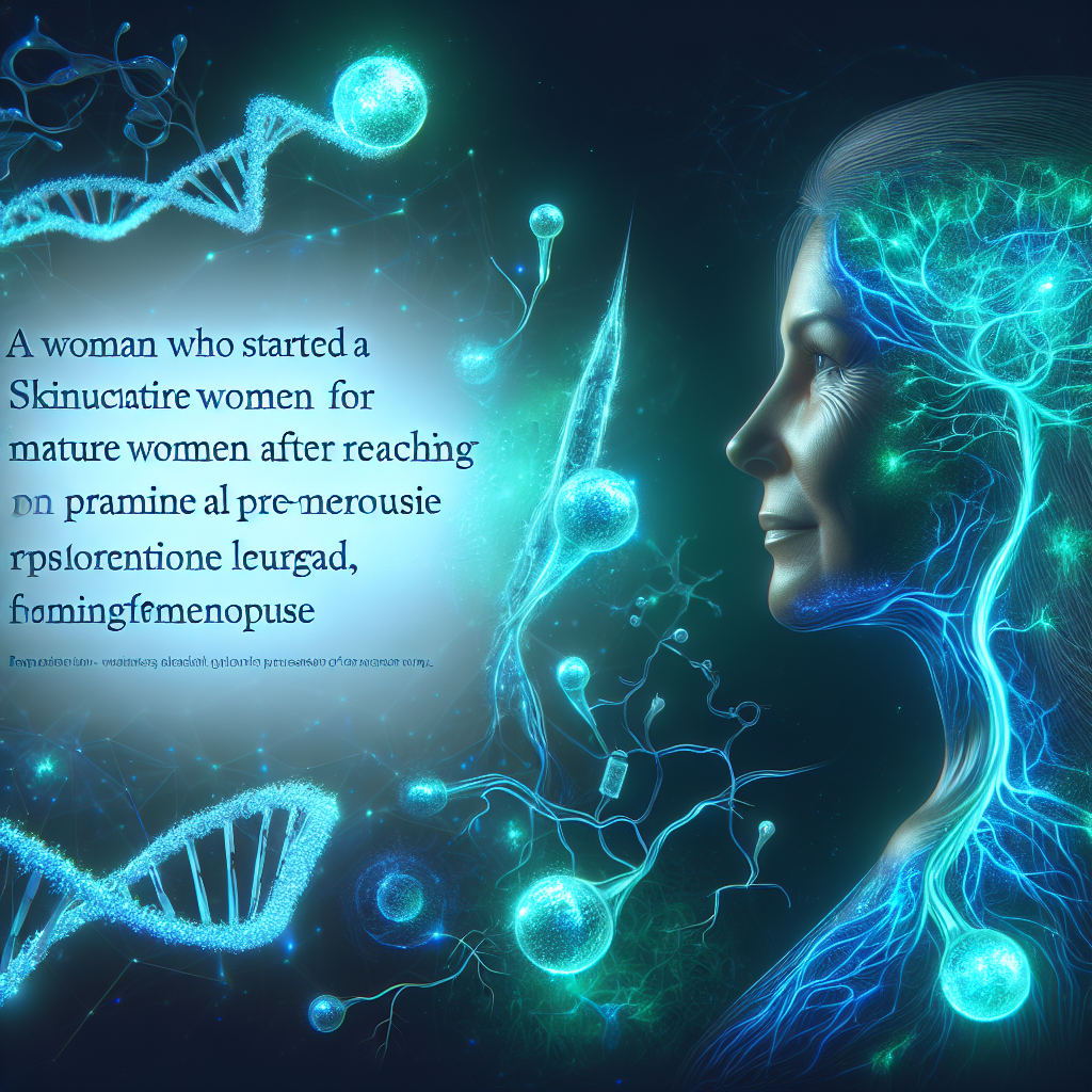 Após a pré-menopausa, ela criou uma marca de skincare para mulheres maduras