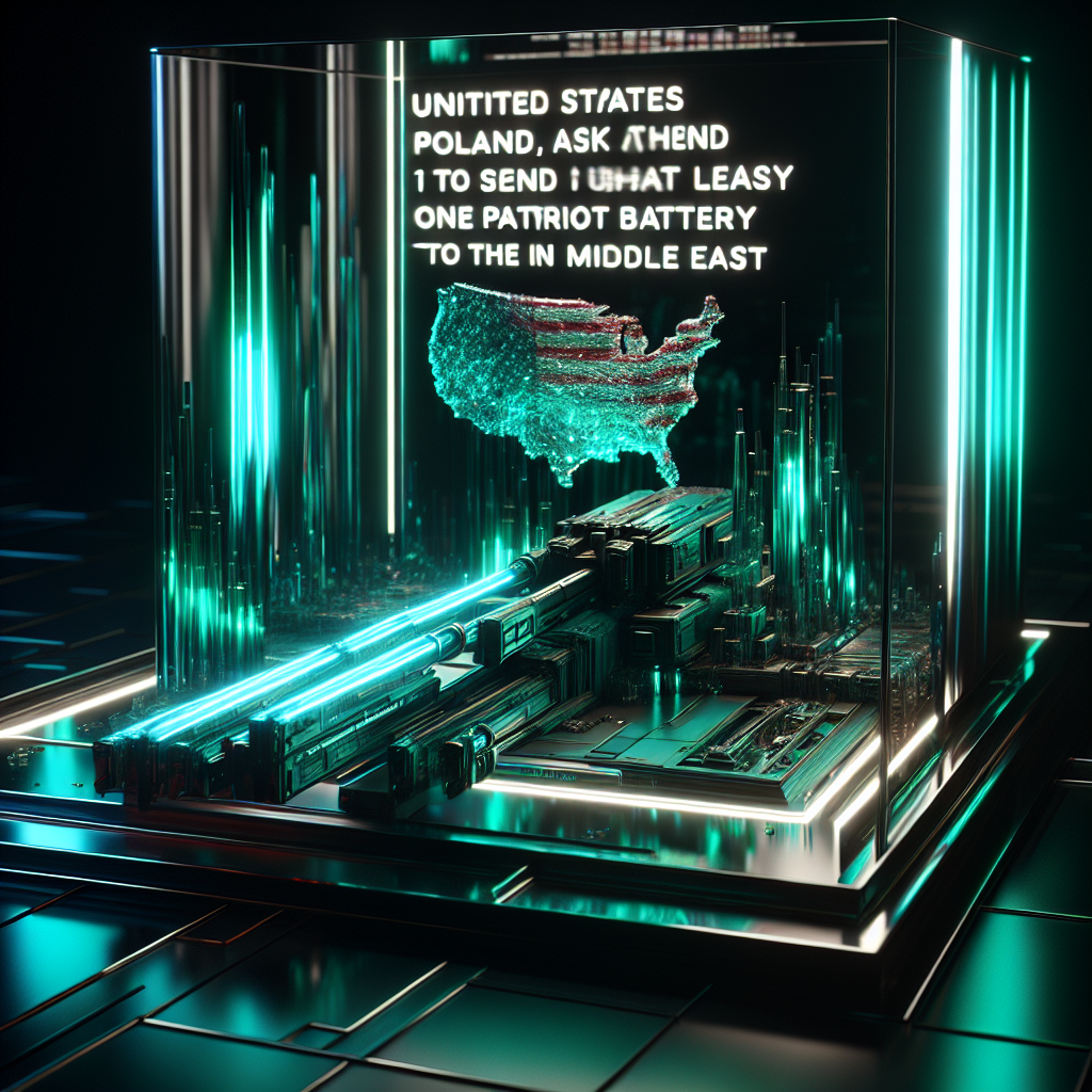EUA pede que a Polônia envie pelo menos uma bateria de Patriot para o Oriente Médio