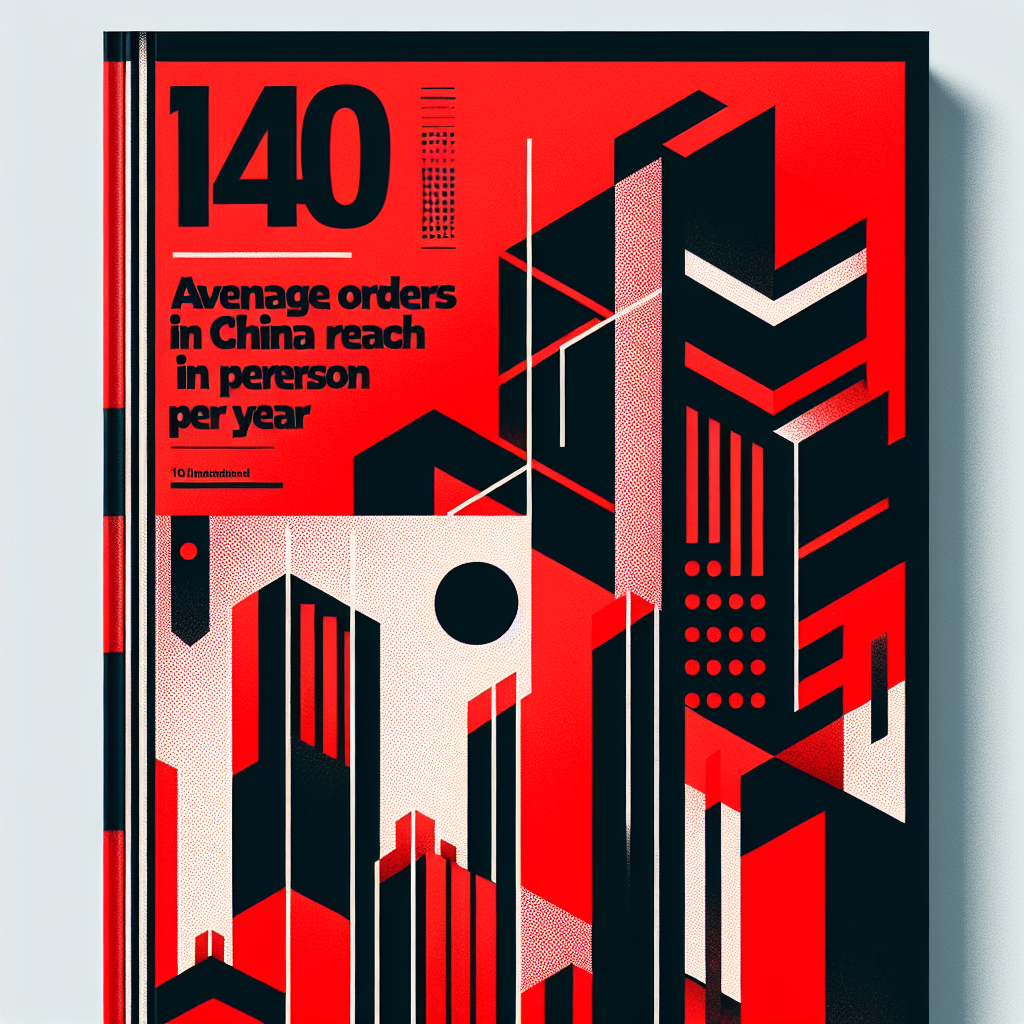 Média de encomendas na China chega a 140 por pessoa ao ano