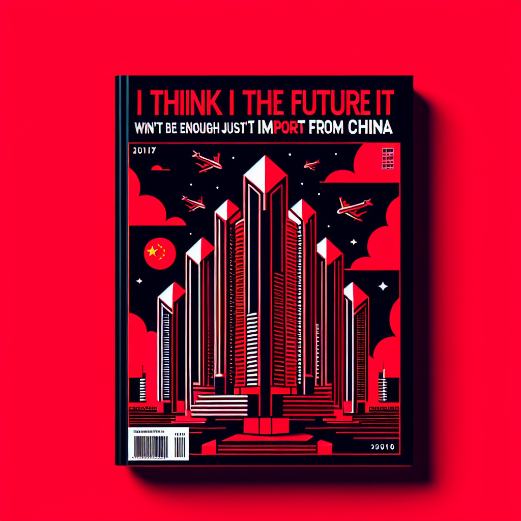 Acho que no futuro não vai bastar só importar da China