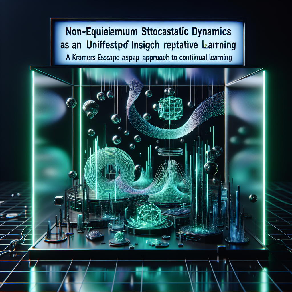 Non-Equilibrium Stochastic Dynamics as a Unified Framework for Insight and Repetitive Learning: A Kramers Escape Approach to Continual Learning