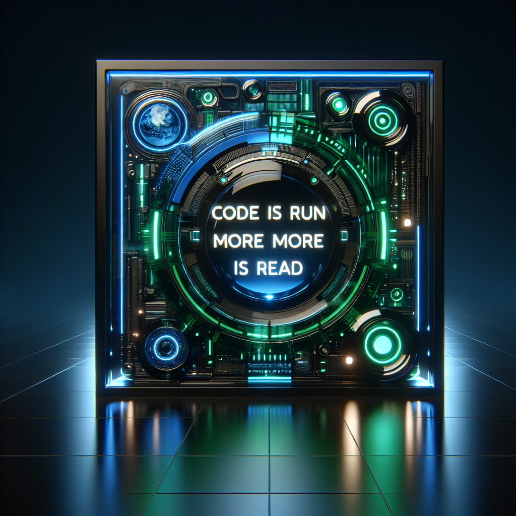 Code is run more than read (2023)