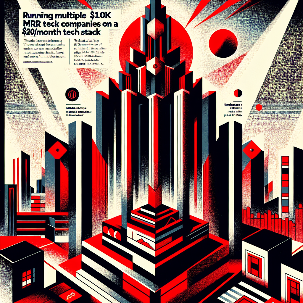 I run multiple $10K MRR companies on a $20/month tech stack